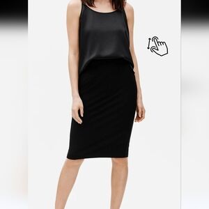 Eileen Fisher The System Stretch Crepe Pencil Skirt